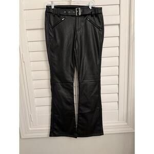 Urban‎ Outfitters faux Leather flare leg pants size 6